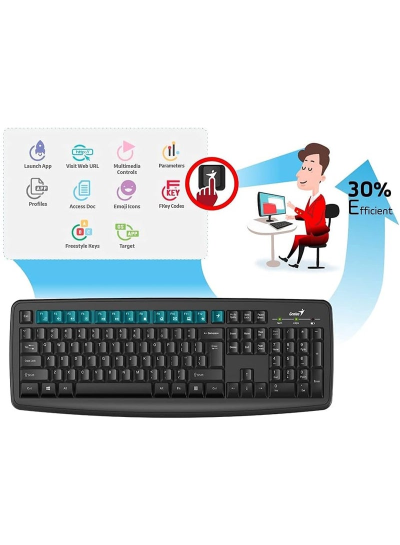 جينيس لوحة مفاتيح وفأرة الوسائط المتعددة اللاسلكية الذكية KM-8100 - Image 2