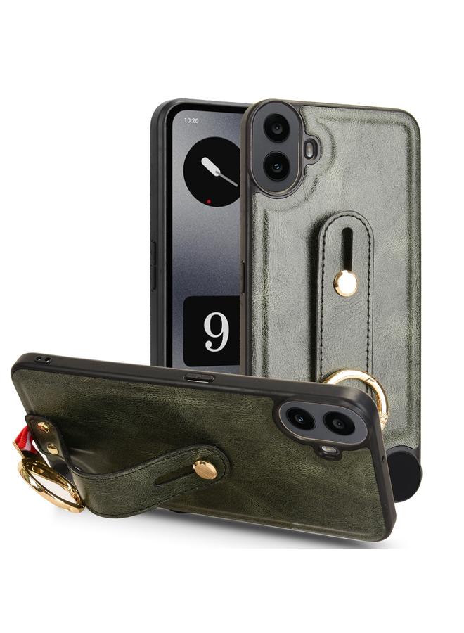 اس-توب جراب Case For Nothing CMF Phone 1 مع سوار معصم من الجلد - Image 1