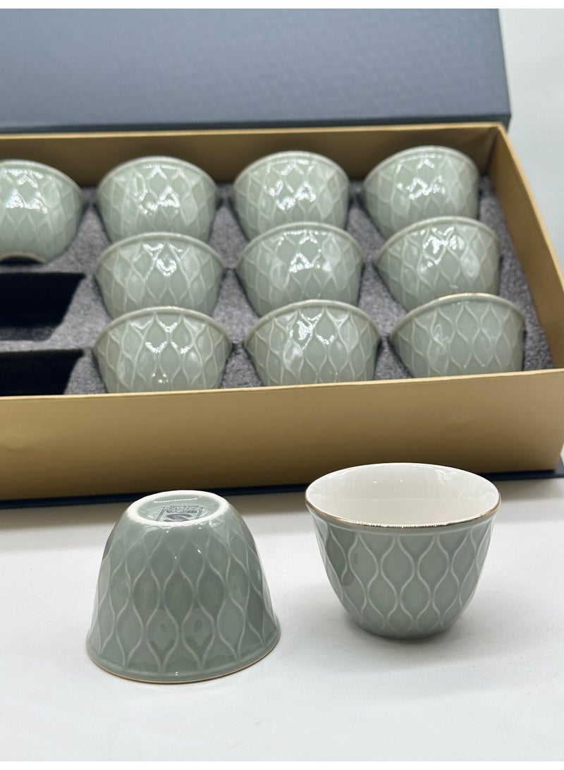 Luxury Saudi Coffee Cup 12 Pcs Set - Image 2