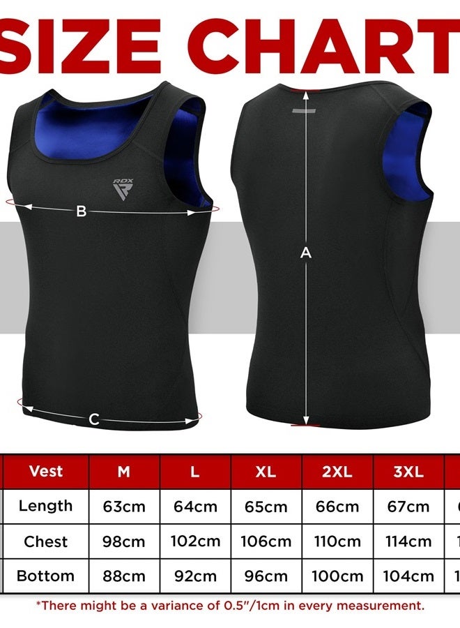 Rdx Men Sauna Vest, Sweat Workout Shirt for Weight loss, Waist Trainer, Corset, Compression Body Shaper Zipper and Seamless - Image 2