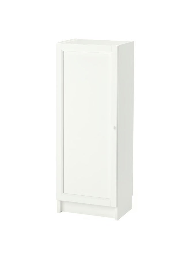 IKEA (IKEA) خزانة كتب بيضاء بباب، 40×30×106 سم - Image 1