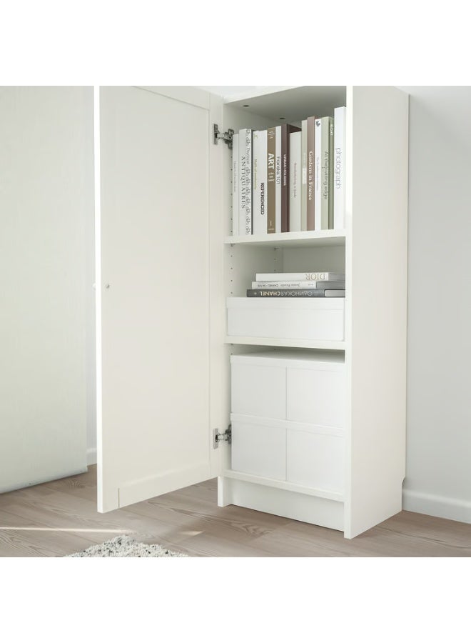 IKEA (IKEA) خزانة كتب بيضاء بباب، 40×30×106 سم - Image 5