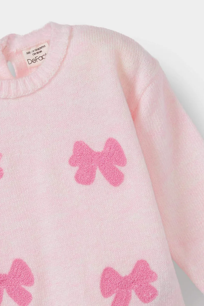DeFacto Baby Girl Regular Fit Crew Neck Knit Pullover