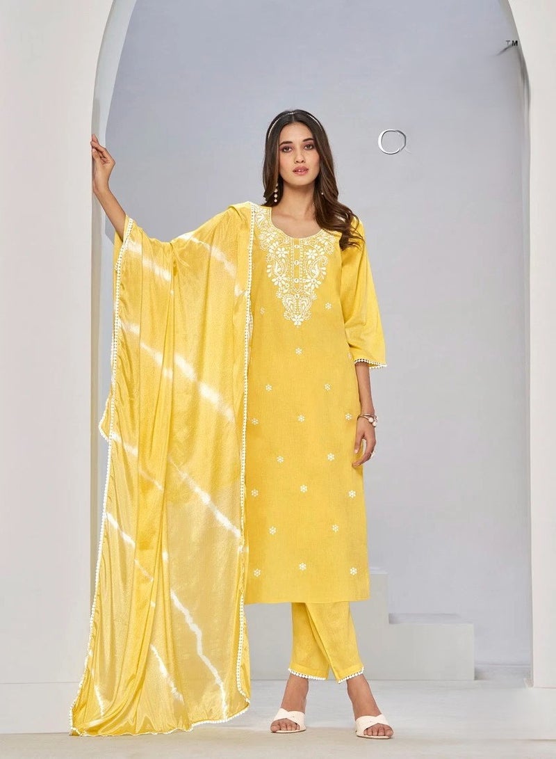 KURTI PANT WITH DUPATTA 