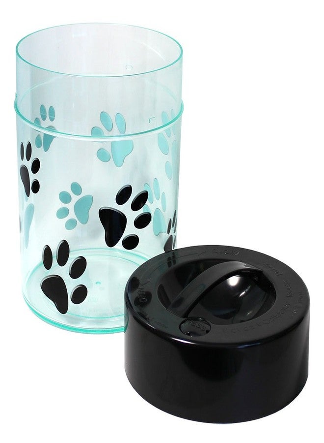TIGHTPAC Pawvac Kilovac Airtight Pet Food Container – Multi-Use Vacuum Container for Pet Food and other Dry Goods – 2.5 lbs / 40 oz / 3.8L, Wide-Mouth, Patented Vacuum Seal, Clear with Paws - Image 2