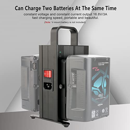 KOERTACOO 16.8V/3A Dual Channel V-Mount/V-Lock Battery Fast Charger - Image 3
