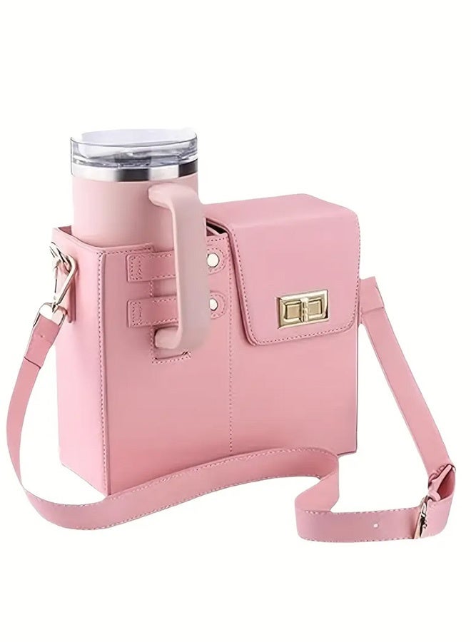 Generic Water Bottle Bag Outdoor Portable Crossbody Bag Stanley Cup Holder with Strap Women's Shoulder Bags - Image 4