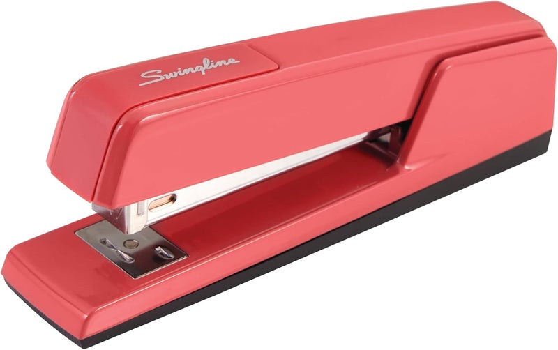 Swing Line Stapler, 30 Sheet Capacity, 747 Classic Stapler, Jam Free, Metal, Lipstick Red (74718) - Image 1