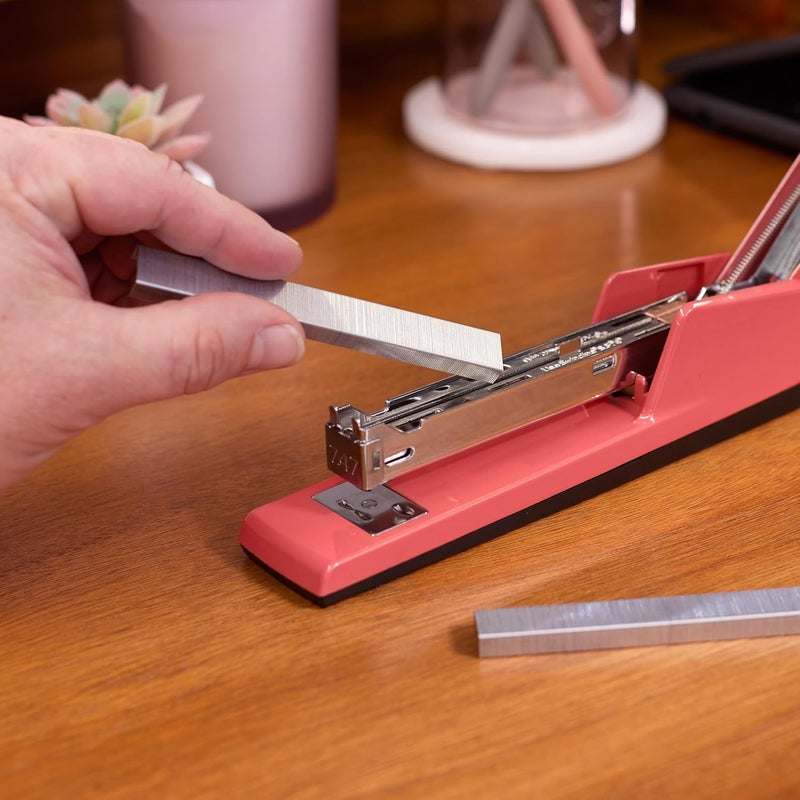 Swing Line Stapler, 30 Sheet Capacity, 747 Classic Stapler, Jam Free, Metal, Lipstick Red (74718) - Image 4