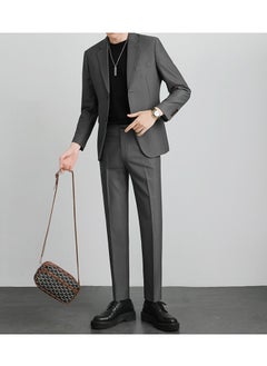 KUYING New Casual Slim Fit Suit Two-Piece Set  - Image 1