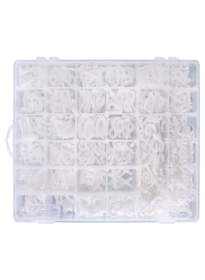 Garsum Letter Board Letters,645 PRE-Cut Characters (3/4 and 1 Inch,White) With Sorting Tray - Image 1