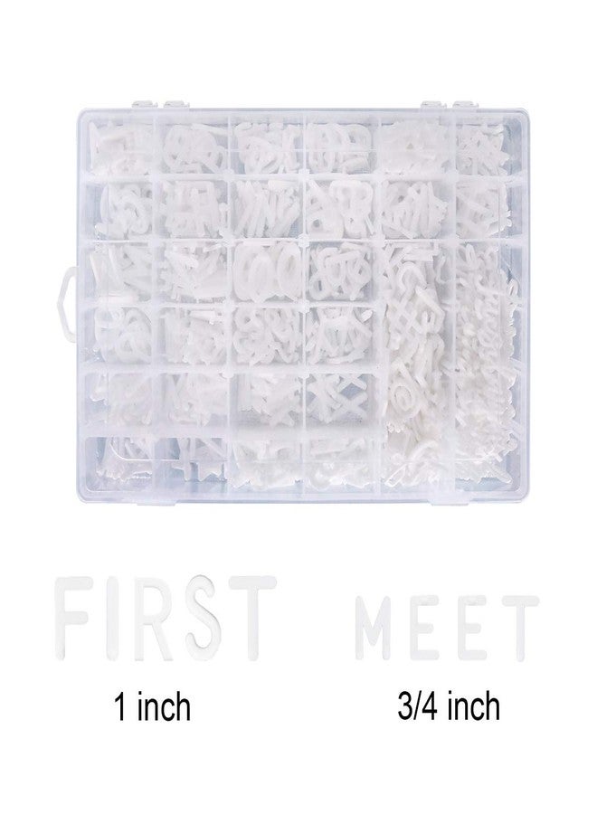 Garsum Letter Board Letters,645 PRE-Cut Characters (3/4 and 1 Inch,White) With Sorting Tray - Image 3