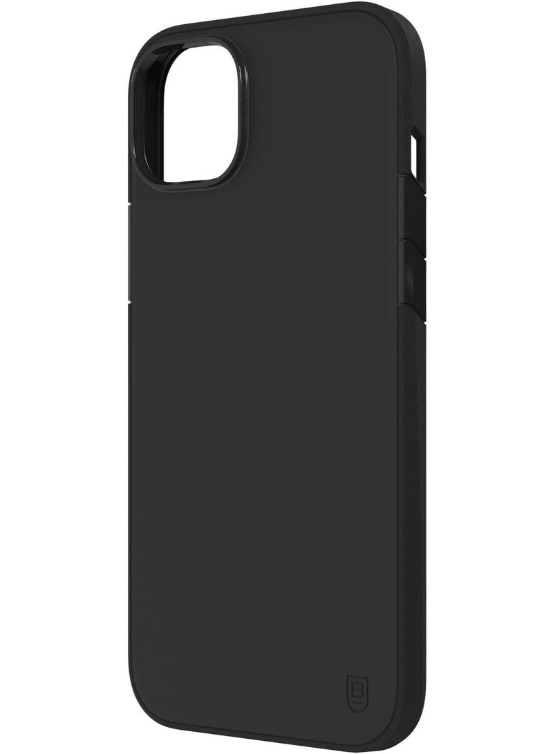 Bodyguardz Solitude for iPhone 14 Plus Case Cover with 10 Feet Drop Protection - Black - Image 1