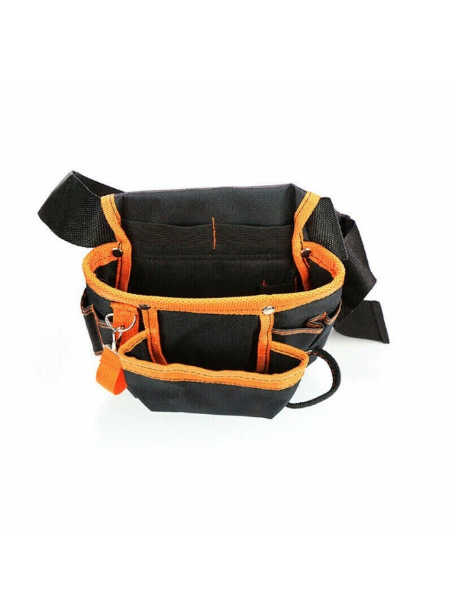 Hardware Tool Storage Belt Bag Multifunctional for Electrician Carpenter Construction Technician Gardening, Work Organizer Hammer Holder Nail Pocket with Adjustable Nylon Belt - Image 2