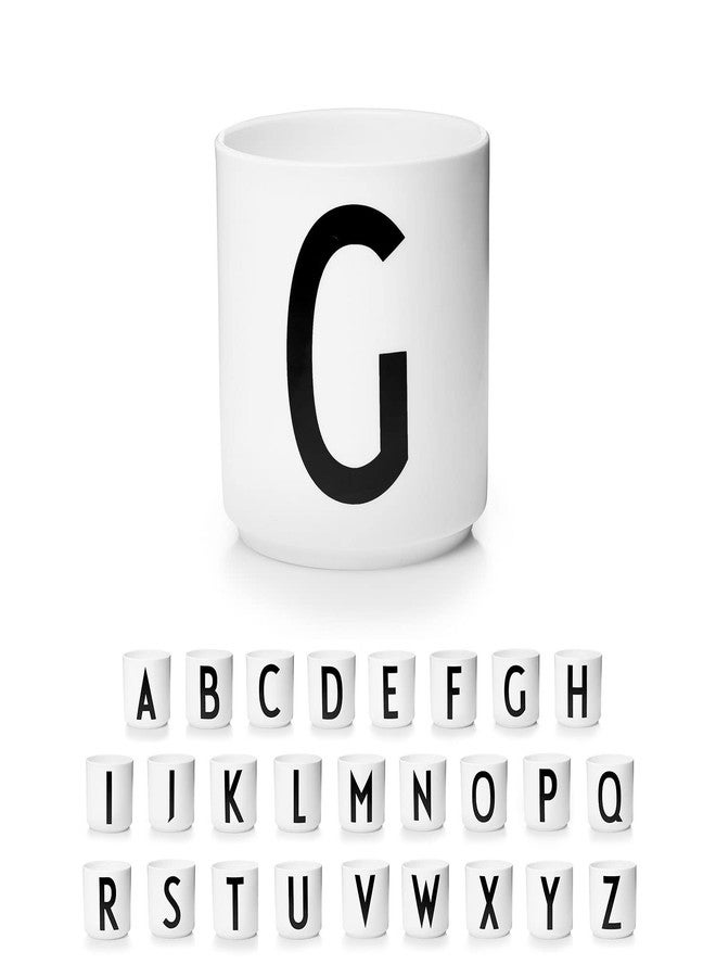 Design Letters Porcelain Coffee Cups (A-Z) | Monogram Mug | Fathers Day Gifts for Dad, Dad Gifts | Initial Coffee Mug | Initial Mug Designed in Denmark | Tea Cup Dishwasher, Microwave Safe | 9 0z - Image 1