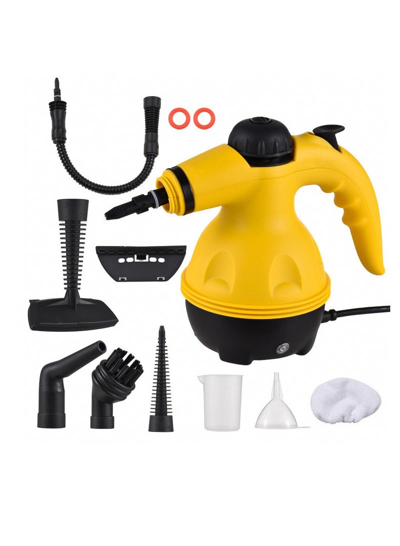 Portable multifPortable multifunctional high-temperature steam cleaner with 9 accessories for kitchen, sofa, bathroom, and car windowsunctional high-temperature steam cleaner with 9 accessories for kitchen, sofa, bathroom, and car windows - Image 1