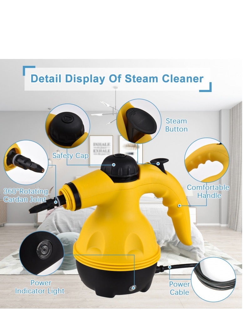 Portable multifPortable multifunctional high-temperature steam cleaner with 9 accessories for kitchen, sofa, bathroom, and car windowsunctional high-temperature steam cleaner with 9 accessories for kitchen, sofa, bathroom, and car windows - Image 3