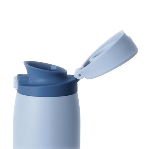 Simple Modern Sidekick Travel Coffee Mug CeramicLined Insulated Stainless Steel Tumbler LeakProof and Cup Holder Friendly 16oz Soft Denim - Image 3