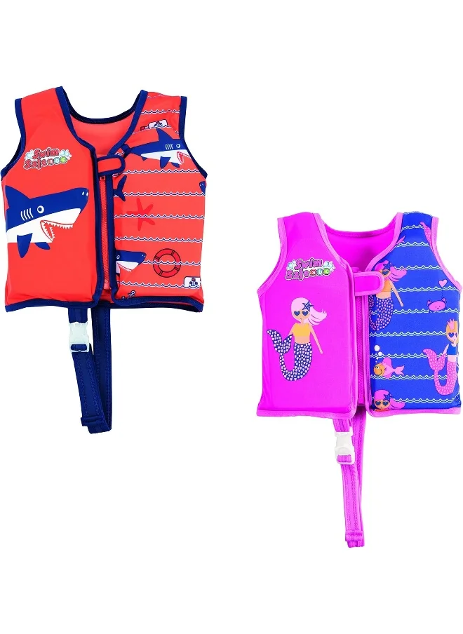 بست واي Swimsafe Jacket Boys/Girls Medium/Large, Multicolor, M-L