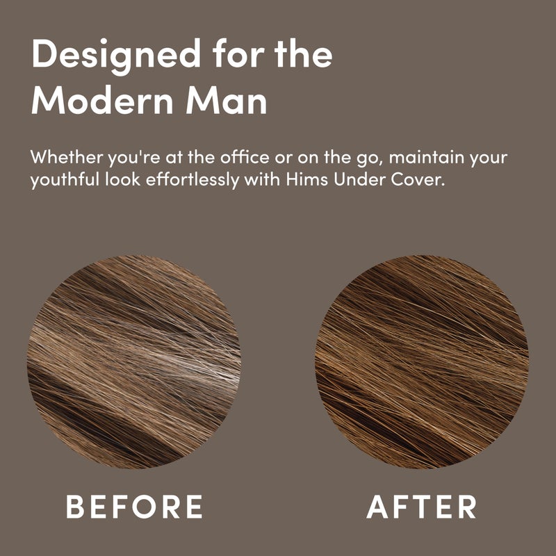 HIMS & HERS Under Cover Hair Color & Conditioner - Light Brown Color Conditioner for Men - Semi Permanent Hair Color - Color Depositing, Deep Conditioning, Blends Grays - Fresh Forest Scent, 5 fl oz - Image 5