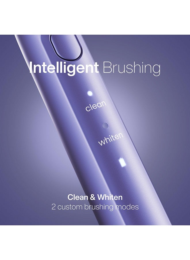 Aquasonic Icon ADA-Accepted Rechargeable Toothbrush | Magnetic Holder & Slim Travel Case | 2 Brushing Modes & Smart Timers | Gentle Micro-Vibrations (Lilac) - Image 3