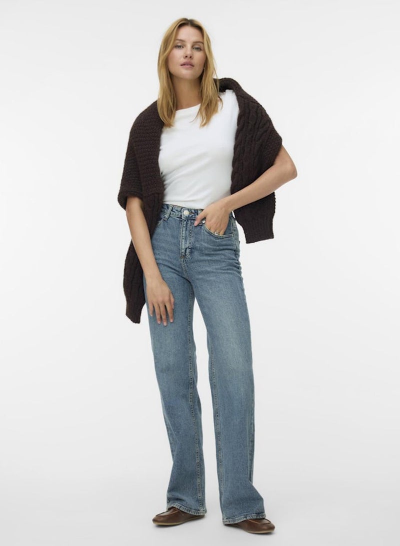 فيرو مودا Vmtessa Hr Wide Jeans Ra394 Ga Noos - Image 1
