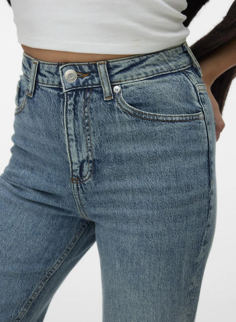 Vero Moda  High Rise Wide Leg Jeans for Women | Best Price UAE