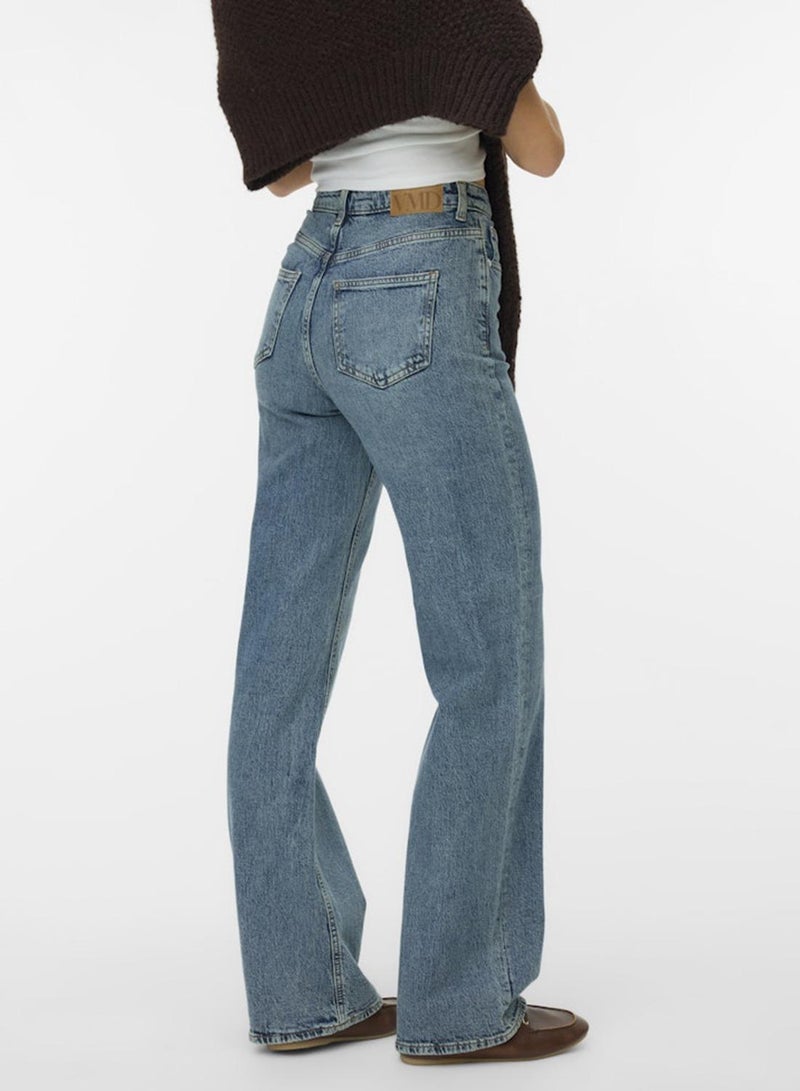 فيرو مودا Vmtessa Hr Wide Jeans Ra394 Ga Noos - Image 2