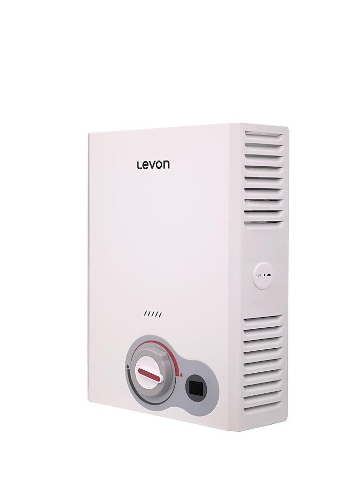 LEVON Levon gas heater, 6 liters, digital, silver/without stove/with charger  - Image 2