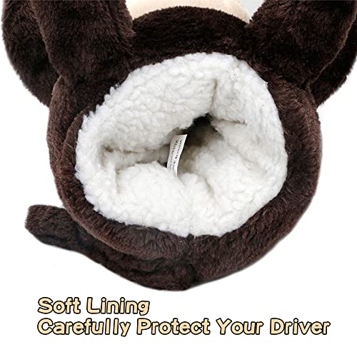 MAZEL Monkey Golf Club Head Cover for 460CC Driver,Woods (Brown) - Image 3