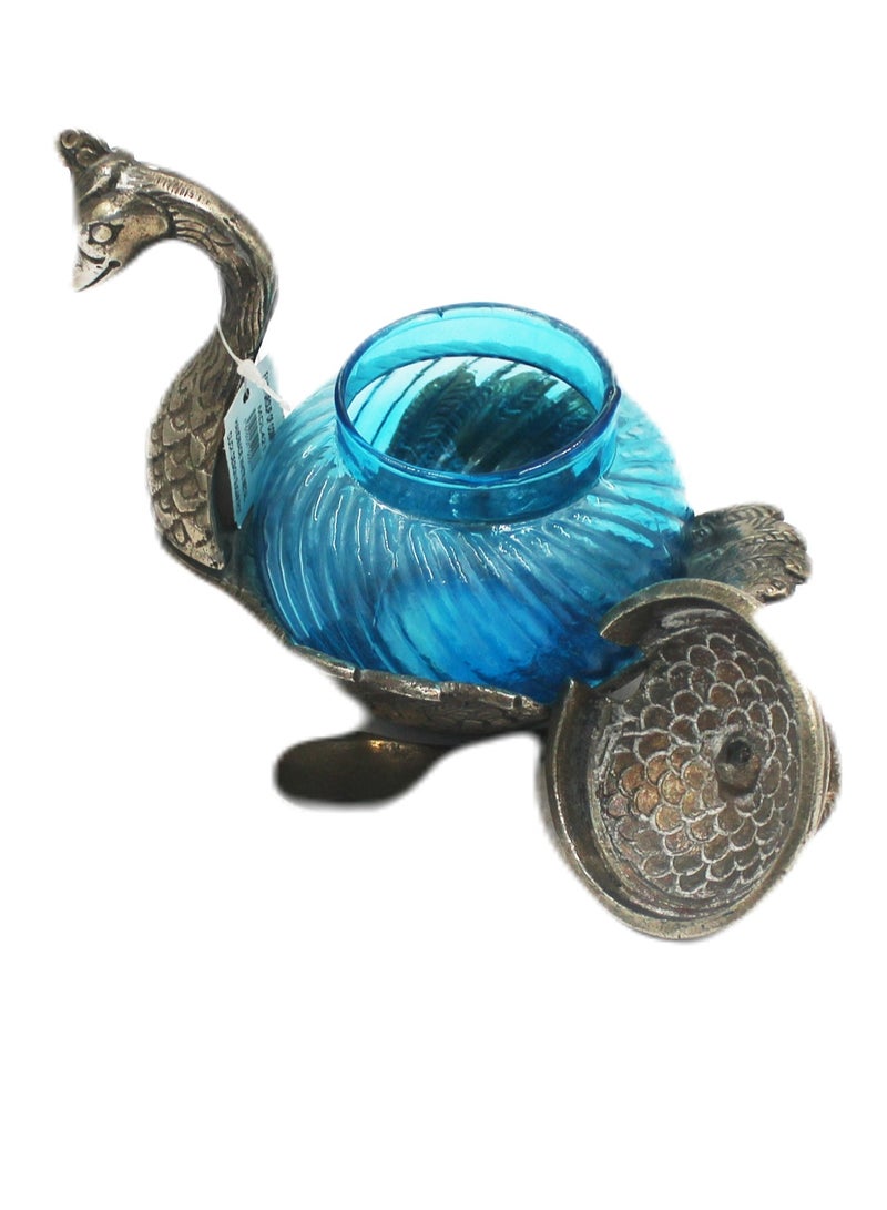 Antique Museum Handmade White Metal Duck Design Sugar Pot - 16 X 11 cm  - Image 2