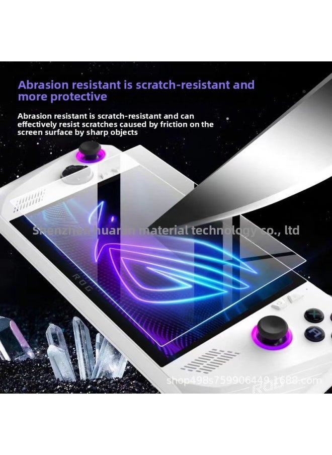 Generic For ASUS ROG Handheld Machine Film Gaming Machine Ally X Protective Film HD Screen Anti-reflection Film New-color:ROG Ally Palm Machine 7inch Blue Light High-definition Tempered Film  - Image 4