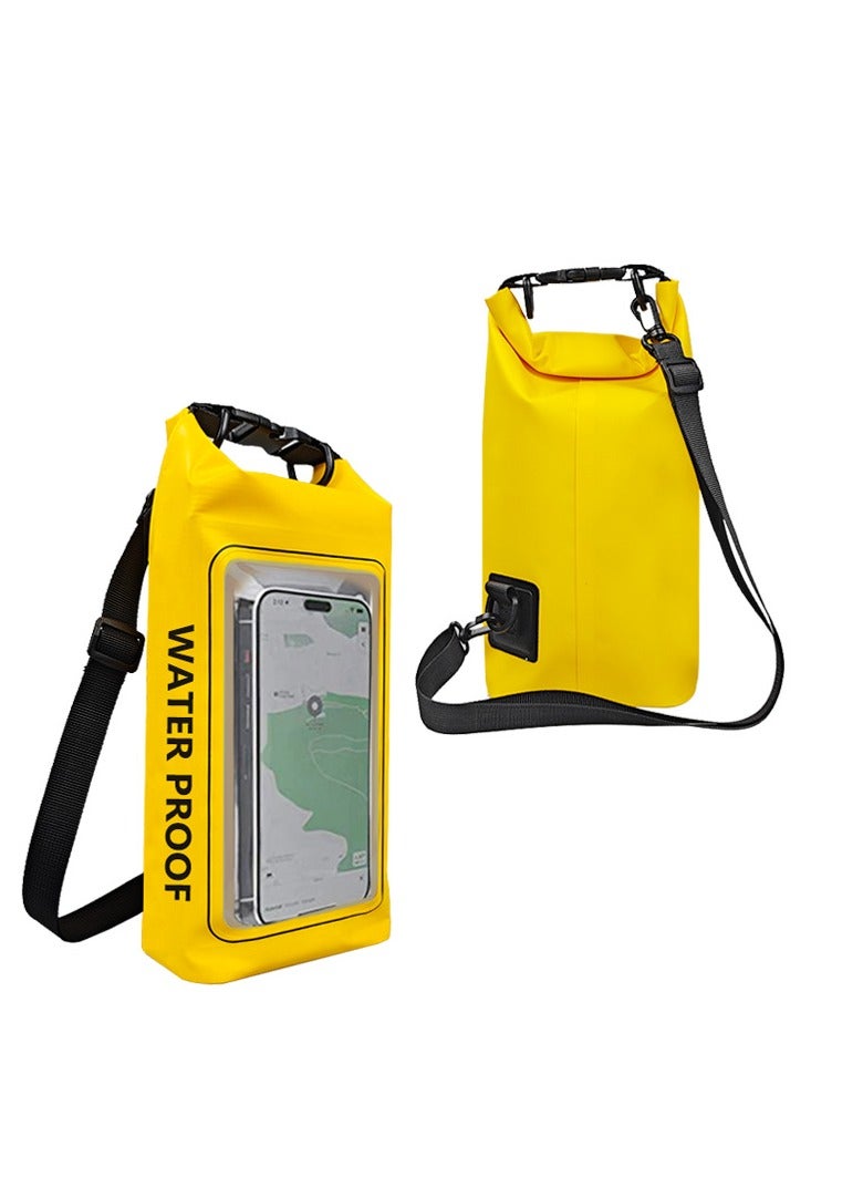 Generic 2L  Dry Bag Swimming Pack Touch Screen Outdoor Waterproof Kayak Storage Bag Trekking Drifting Rafting Surfing Boating Backpack