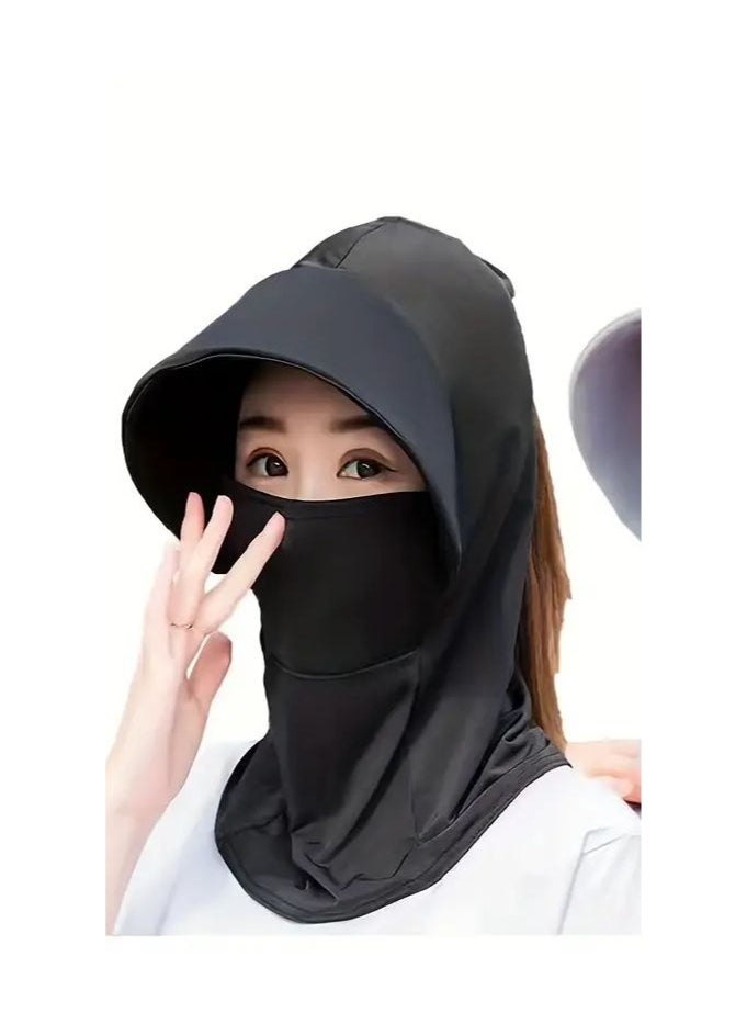 Goolsky Summer Ice Silk Hats For Women Sun Hat With Breathable Suncreen Outdoor Bicycling Beach Cap Visor Wide Brim Anti-UV Sunhat  - Image 2