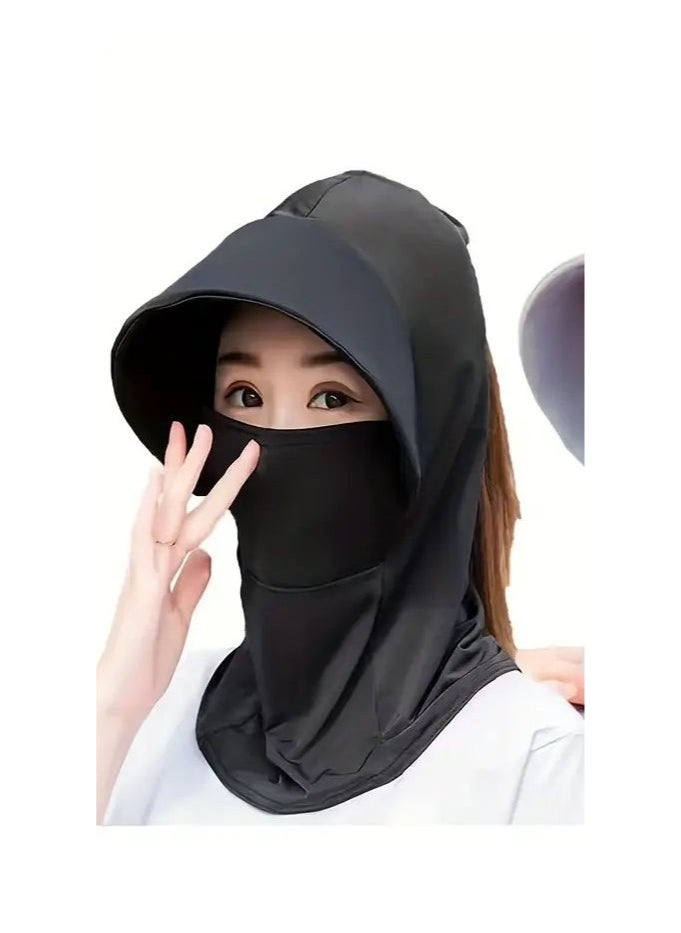 Goolsky Summer Ice Silk Hats For Women Sun Hat With Breathable Suncreen Outdoor Bicycling Beach Cap Visor Wide Brim Anti-UV Sunhat  - Image 4