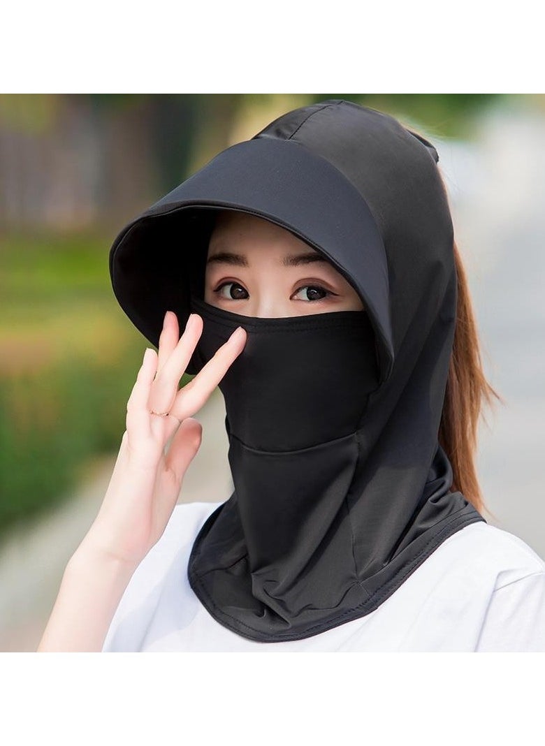 Goolsky Summer Ice Silk Hats For Women Sun Hat With Breathable Suncreen Outdoor Bicycling Beach Cap Visor Wide Brim Anti-UV Sunhat  - Image 1