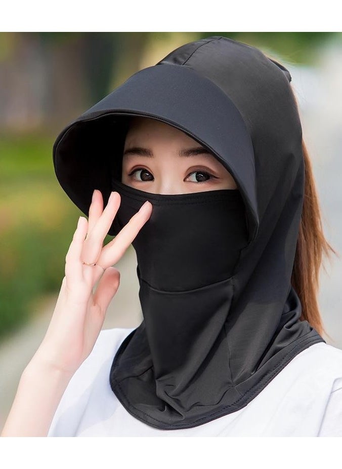 Goolsky Summer Ice Silk Hats For Women Sun Hat With Breathable Suncreen Outdoor Bicycling Beach Cap Visor Wide Brim Anti-UV Sunhat  - Image 5