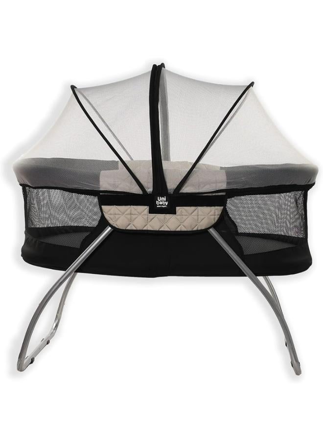 Uni baby Petit Bebe Femi Wooden Baby Cot Bed - Beige - Image 1