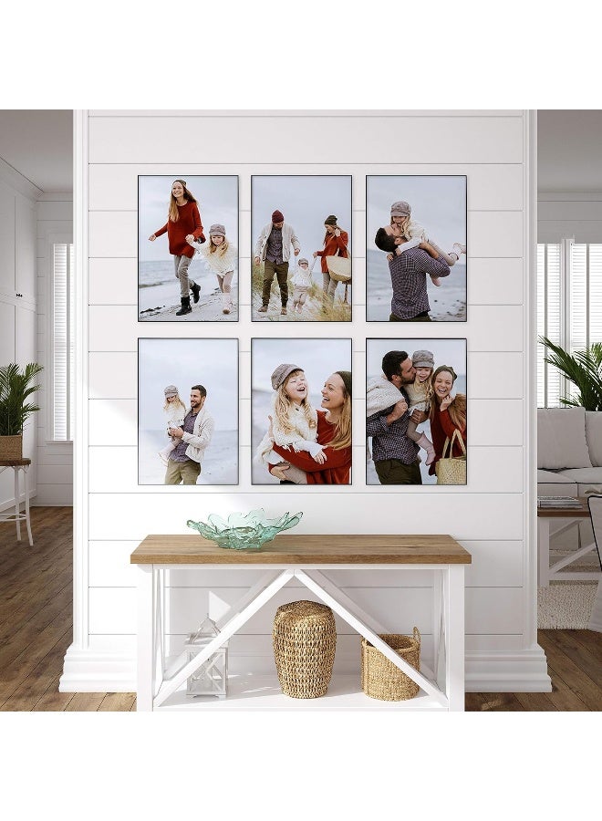 MCS Format 13x19 Poster Frame Black Woodgrain Vertical  Horizontal Wall Hanging Large Picture Frame for Photos Posters  Art Prints 6Pack - Image 2