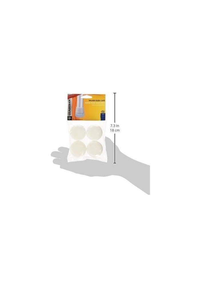 Medline G07904 Walker Glide Caps - Pack of 6 for Smooth Mobility - Image 3