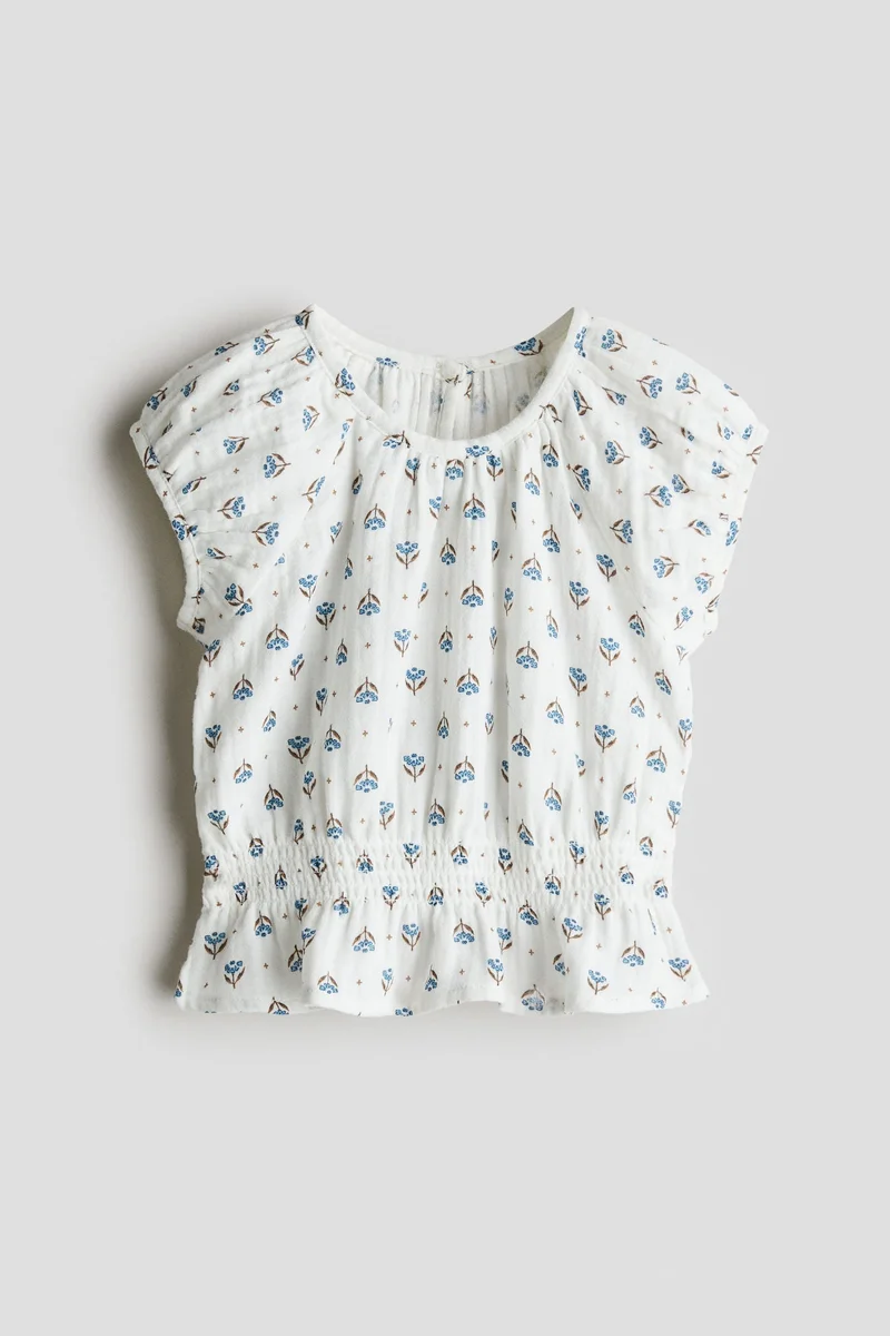 H&M Cotton muslin top
