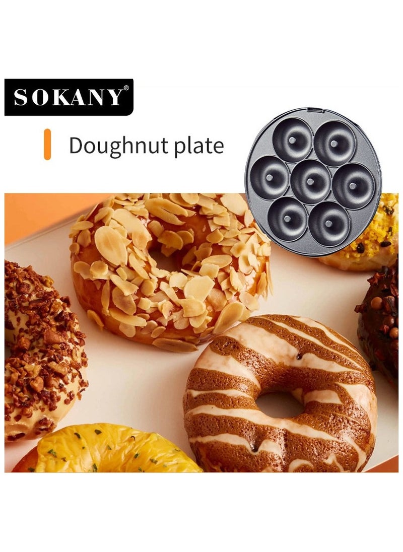 sokany - Sokany SK 08006 3in 1 Detachable Snack Maker With 600W High Power Double Side Heating and LED Lamp - Image 1