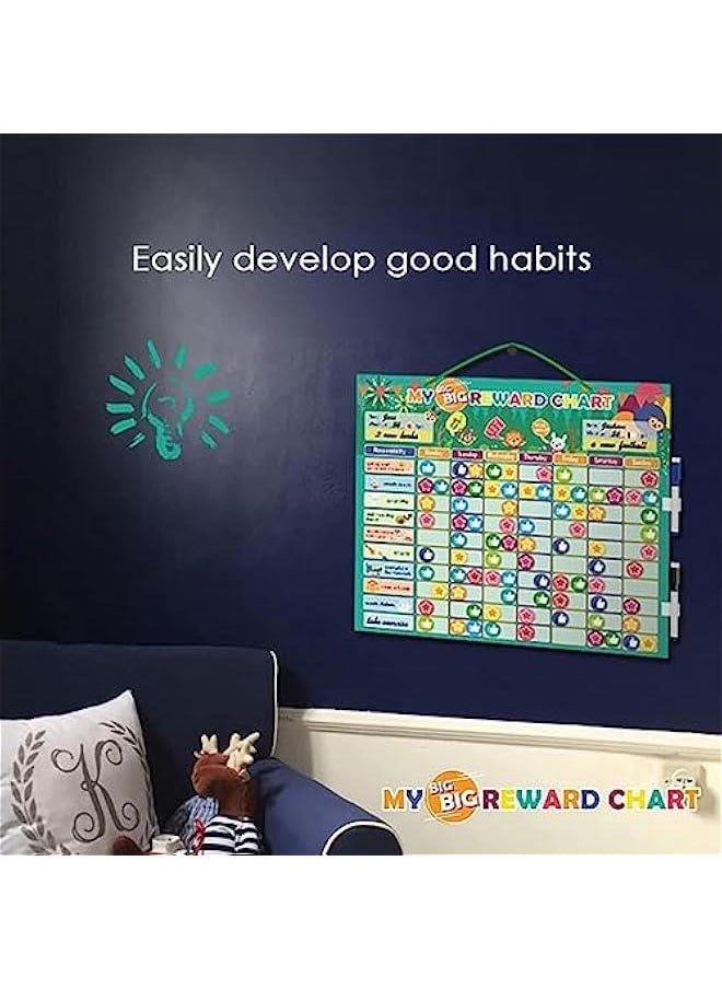 HOOKOR Kids Magnetic Reward and Responsibility System- Behavior Educational Toy, Kids Schedule Living Habits Home Reusable Reward Chart for Kids  - Image 5