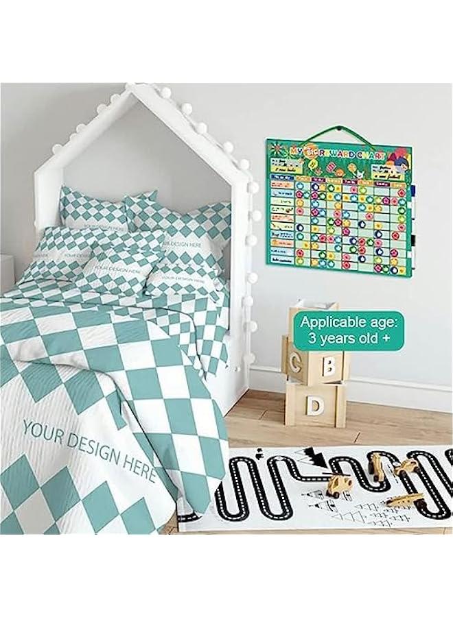 Kids Magnetic Reward and Responsibility System- Behavior Educational Toy, Kids Schedule Living Habits Home Reusable Reward Chart for Kids