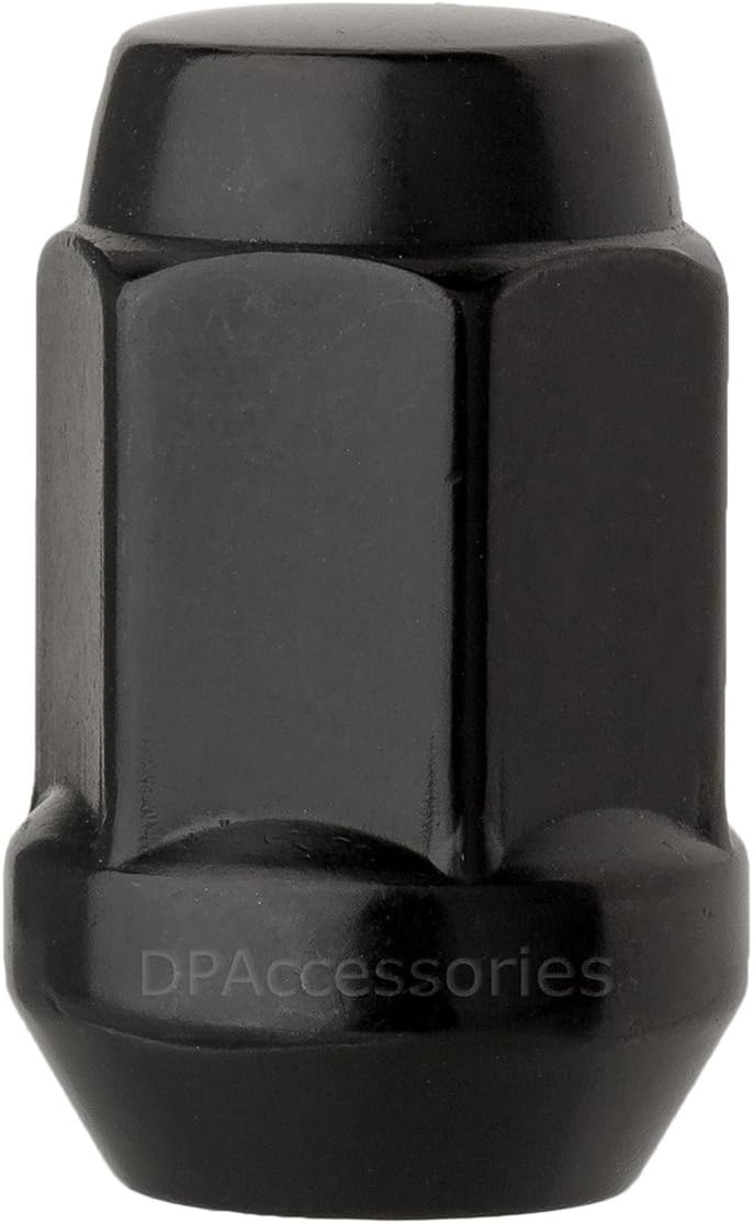 DPAccessories صواميل لوج DPAccessories 20 سوداء مغلقة النهاية على شكل بلّوط - مقعد مخروطي - 3/4" سداسي - Image 2