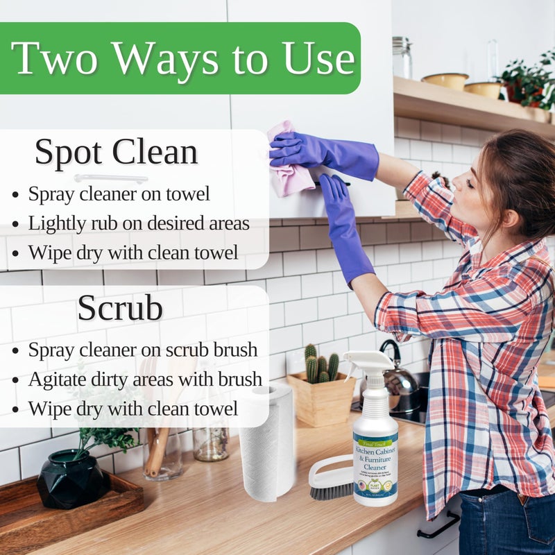 Final Touch Kitchen Cabinet Cleaner, Plant Based Everyday Cleaning Solution for Cabinets, 32 fl oz - Image 5