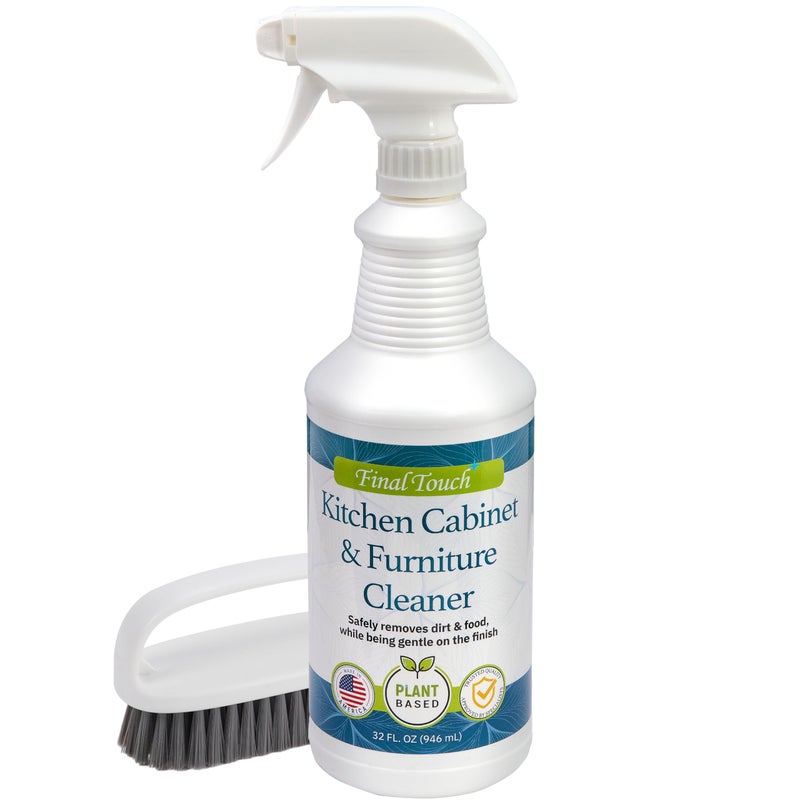 Final Touch Kitchen Cabinet Cleaner, Plant Based Everyday Cleaning Solution for Cabinets, 32 fl oz - Image 1