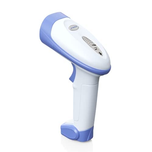 AMBIR BR200 Wireless/USB Barcode Scanner: Supports-1D,2D,PDF417, & QR barcodes. OS: Win, Mac, Linux, Android-White/Blue - Image 2