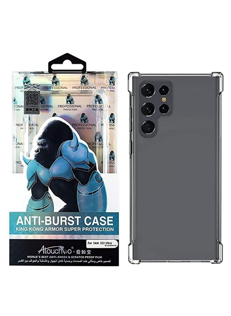 GOLDEN MASK - GOLDEN MASK For Samsung Galaxy S22 Ultra Inch Atouchbo Back Cover Fully Cover Protect Camera- Clear - Image 1