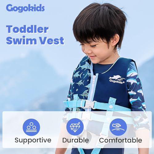 Gogokids Toddler Swim Vest, Kids Floaties – Boys & Girls Buoyancy Jacket, Swimming Aid for Pool & Beach, Fits 2-8 Years / 22-60 lbs - Image 2